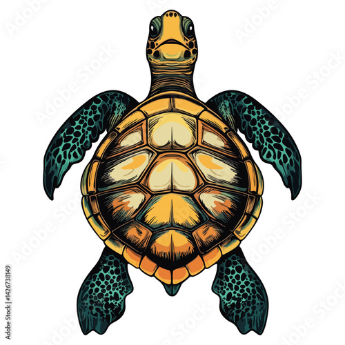 turtle, reptile, vector, transparent background