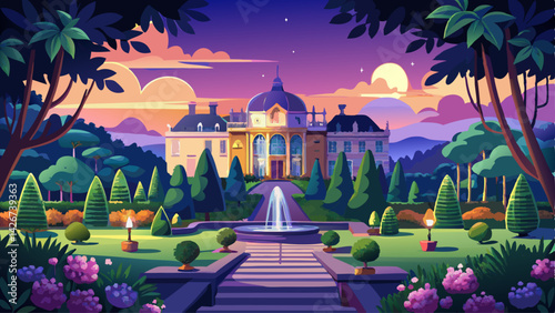 Very beautiful Enchanting Evening at Tryon Palace Gardens: Low Light Photography
