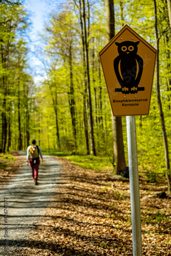 Frühlingshafter Spaziergang an einem herrlichen Sonnentag in der Thüringer Rhön bei Hümpfershausen - Thüringen - Deutschland 
