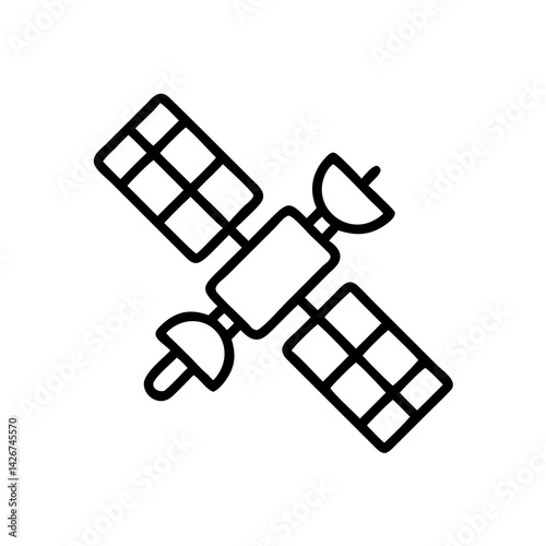 International Space Station Orbiting Icon Design