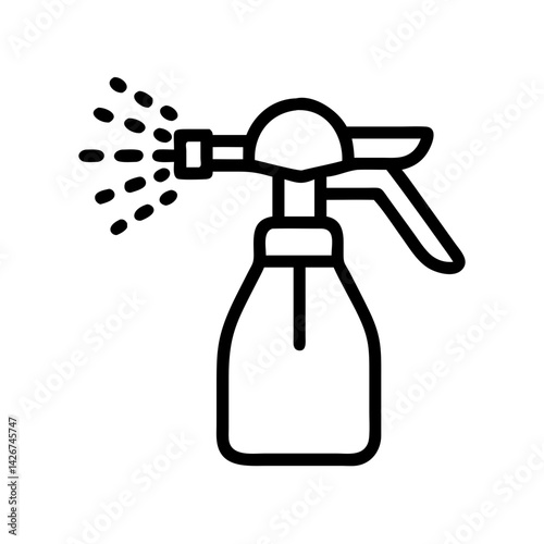 Irrigation Water Sprayer Equipment Icon Design