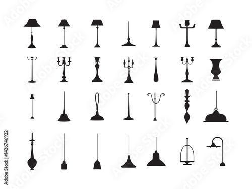 Elegant Lighting and Decorative Accessories Silhouettes