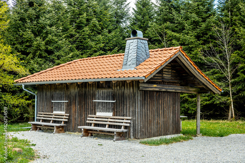 Obraz na płótnie Frühlingshafter Spaziergang an einem herrlichen Sonnentag in der Thüringer Rhön bei Hümpfershausen - Thüringen - Deutschland w salonie