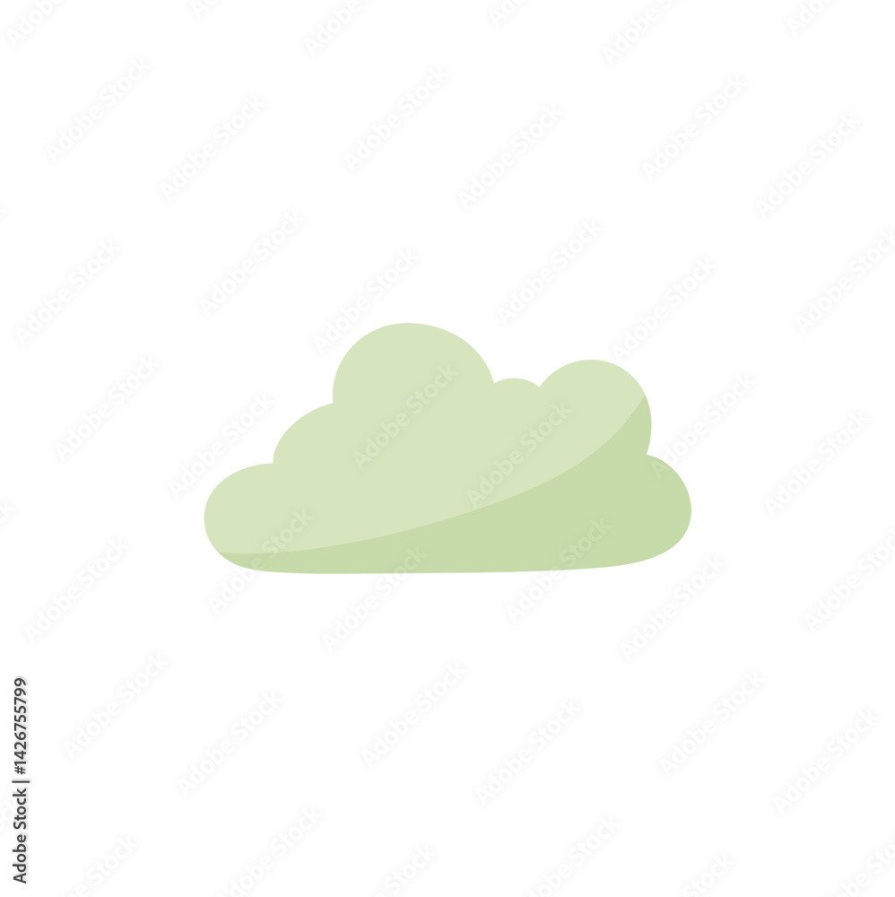 Cloud shape sticker icon Cloud shape sticker icon