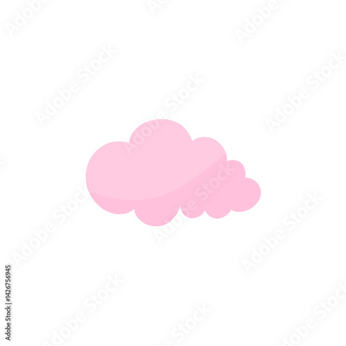 Cloud shape sticker icon
