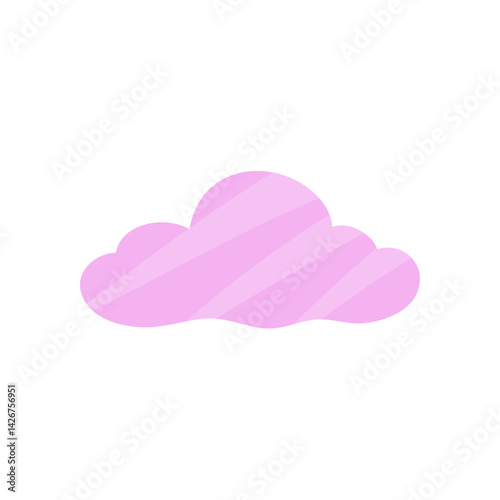 Cloud shape sticker icon