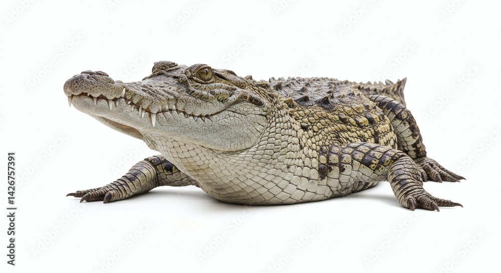 Crocodile isolated on white background Crocodile isolated on white background