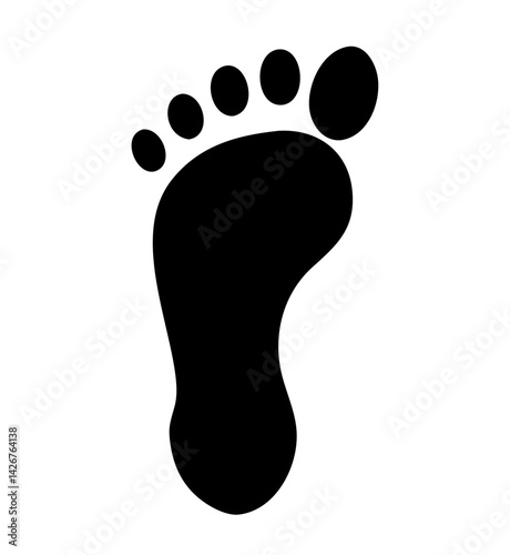 Spa reflexology massage foot icon 