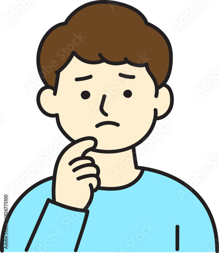 걱정하는 남자