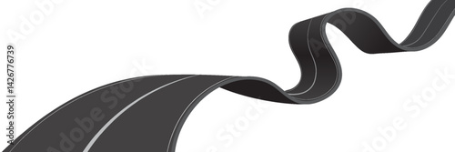 asphalt road, curve highway, vector illustrations. eps 10