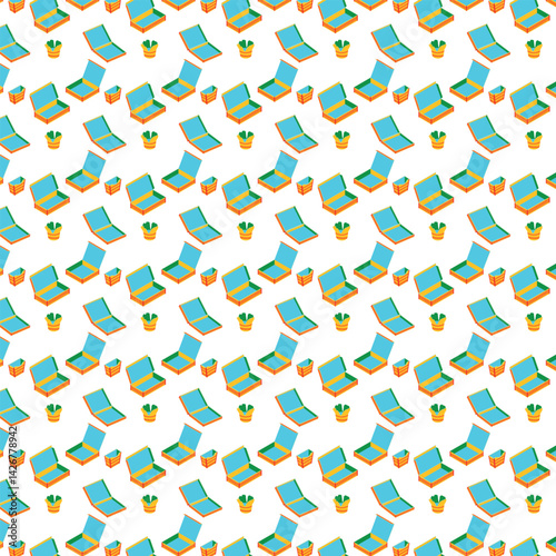 This Mexican-inspired fast food packaging background features bright colors and traditional geometric patterns designed to attract attention and reflect cultural flavor.