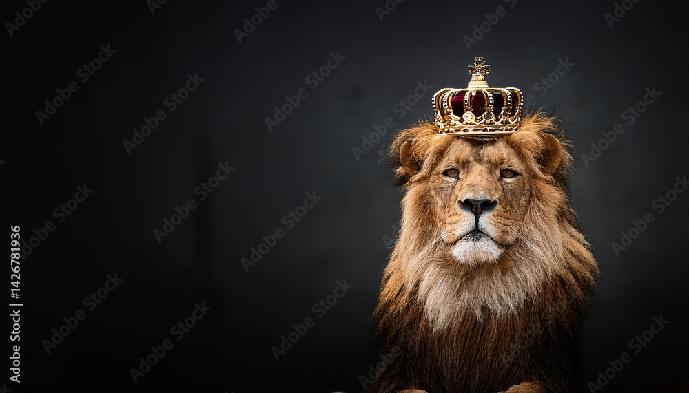 Naklejka premium portrait of a lion