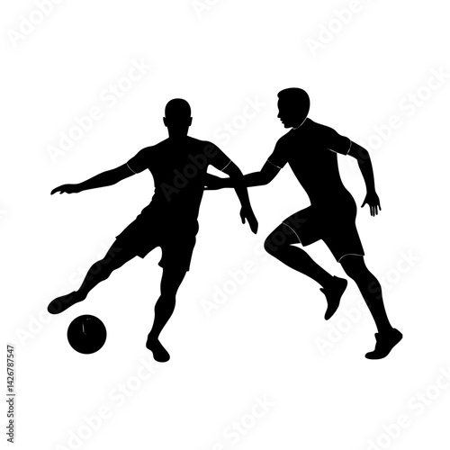 futsal players vector silhouette
