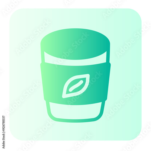 hot tea gradient icon