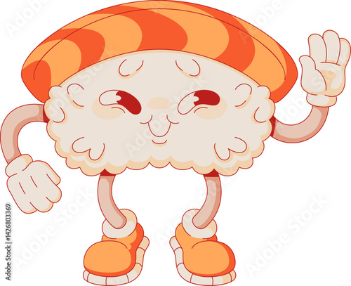 Rice and Fish Mascot