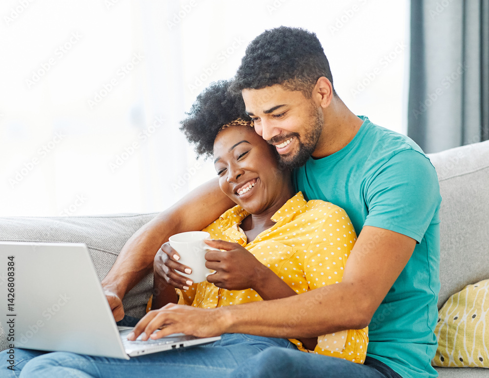 woman couple man happy love young together laptop computer internet online communication cyberspace finance connection shopping watching web