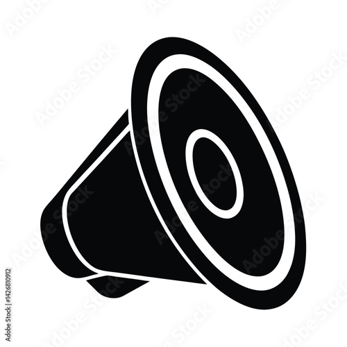 Speaker Icon Silhouette Vector Illustration
