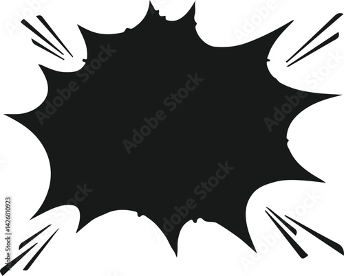  Comic boom speech bubble with halftone Puff shape for surprising and explosive events Vector
