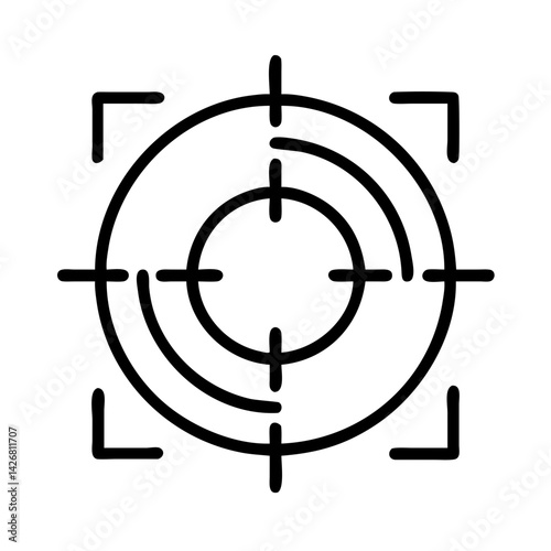Target focus aim target focus target aim target focus aim target focus target aim icon vector