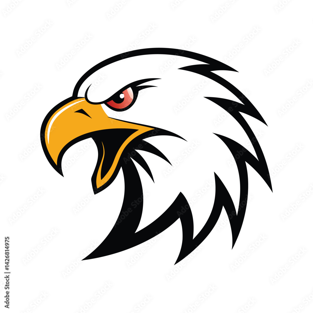 Obraz premium roaring eagle head