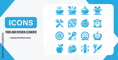 Kitchen Essentials Icons 12 Food Icons for App Design