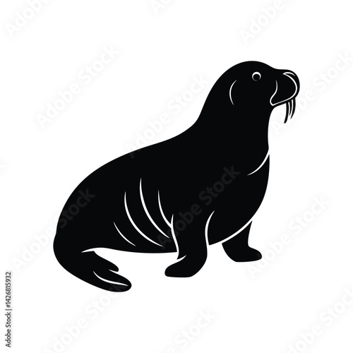 walrus silhouette art