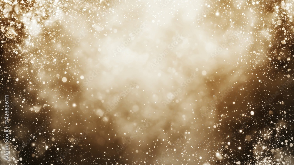 Fototapeta premium Golden sparkling background abstract art digital design light beige and gold smooth texture dreamy atmosphere