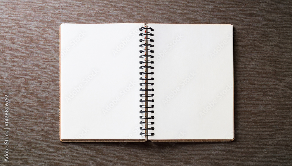 blank spiral notebook lined paper open book office supplies stationery top view blank spiral notebook lined paper open book office supplies stationery top view