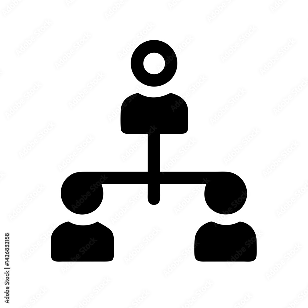 Team Structure Organizational Layout Icon Design Team Structure Organizational Layout Icon Design
