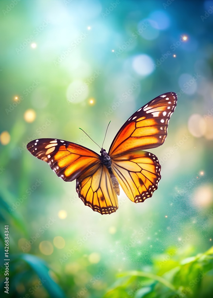 Butterfly in summer Butterfly in summer