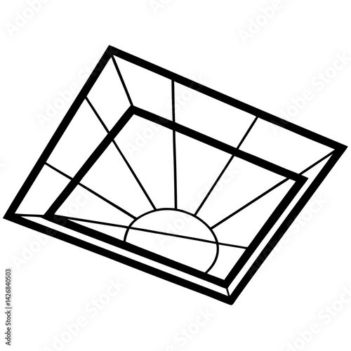 sky-lighting with white background 