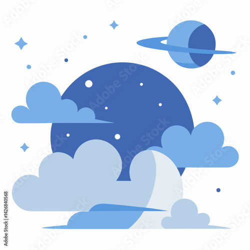 sky-lighting with white background 