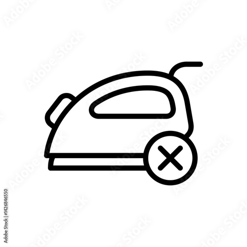 Do not iron icon vector design illustration