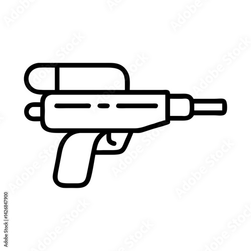 Water Gun Toy Blaster Spray Icon Design