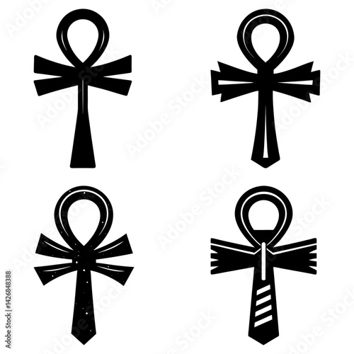 Ankh Silhouette vector illustration