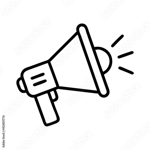 Megaphone bullhorn communication announcement loudspeaker marketing voice broadcast promotion speak loud