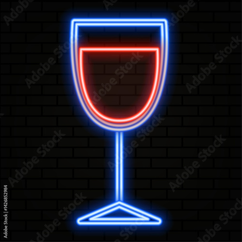 Drinks icons.alcoholic drinks. neon style. Summer non-alcoholic drinks with lemon, lime and mint ice cubes. Whiskey on the rocks, tequila, vodka, sambuca, mojito and martini