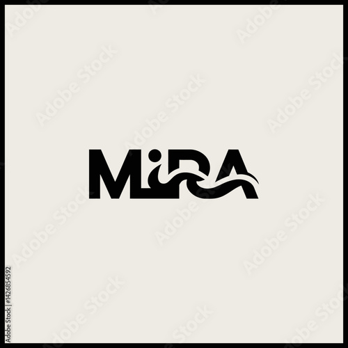 Εκτύπωση καμβά MIRA Logo - Bold Modern Wordmark For Luxury Fashion Label