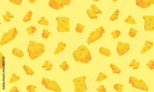 seamless background with cheese
