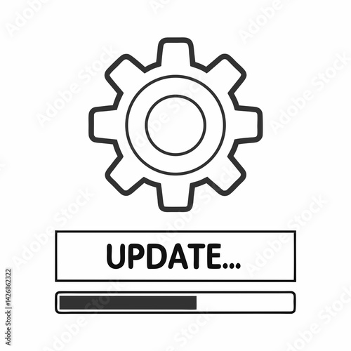 Software Update Design Vector
