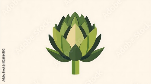 Obraz na płótnie Artichoke illustration with flat design. w salonie
