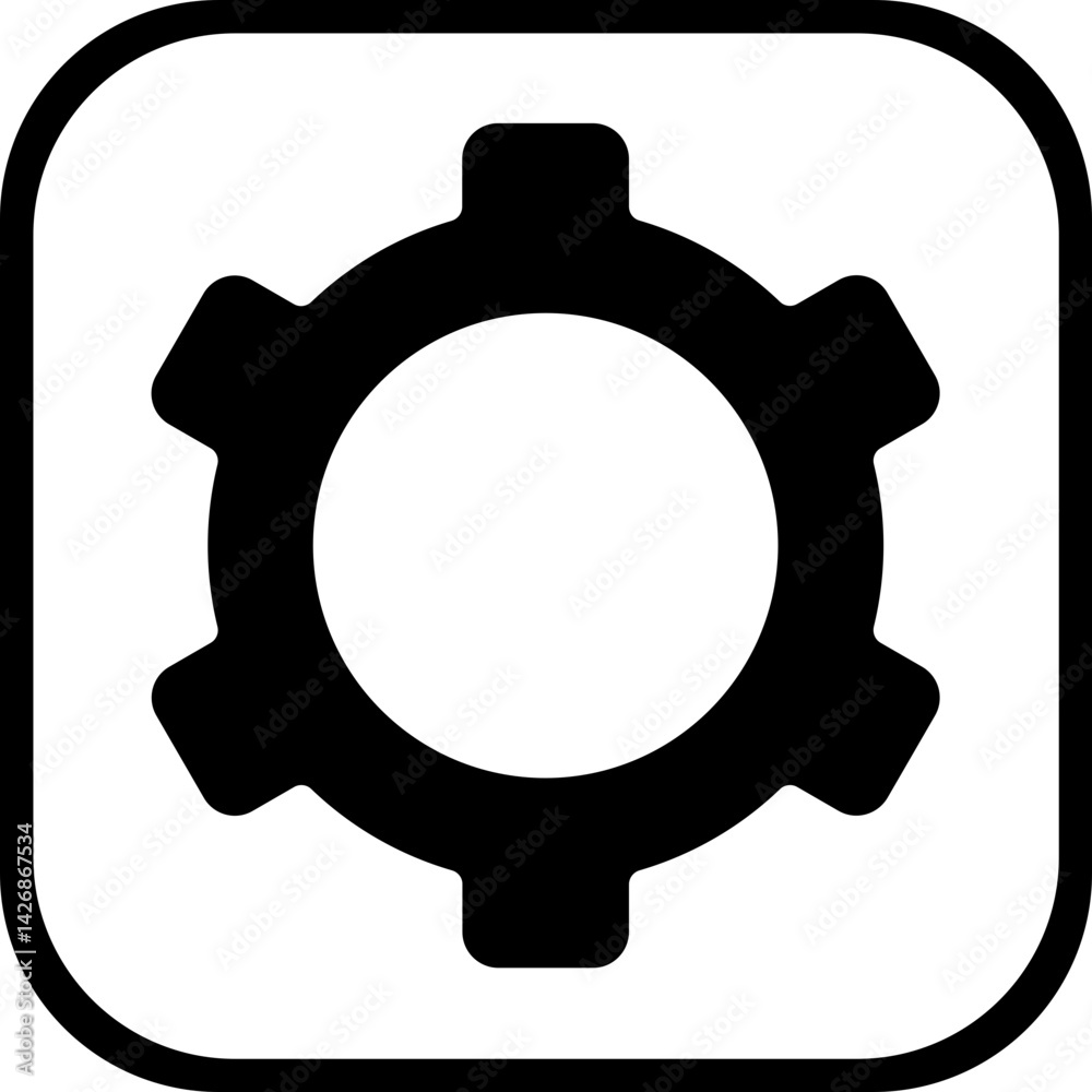 Fototapeta premium Settings gear Icon style