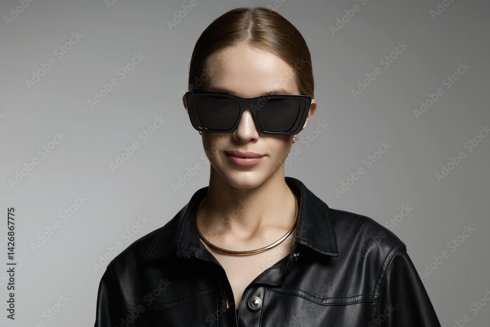 Beautiful young woman in sunglasses