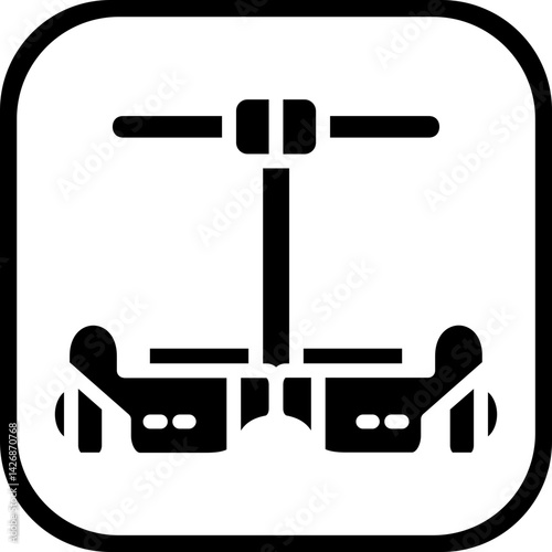 Segway vector icon style