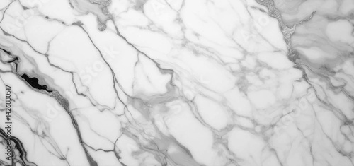 Luxurious white Carrara statuaries marble texture background. Calacatta glossy marble with gray streaks. Luxury White Gold Marble texture background vector. Luxurious floor marbling texture design.