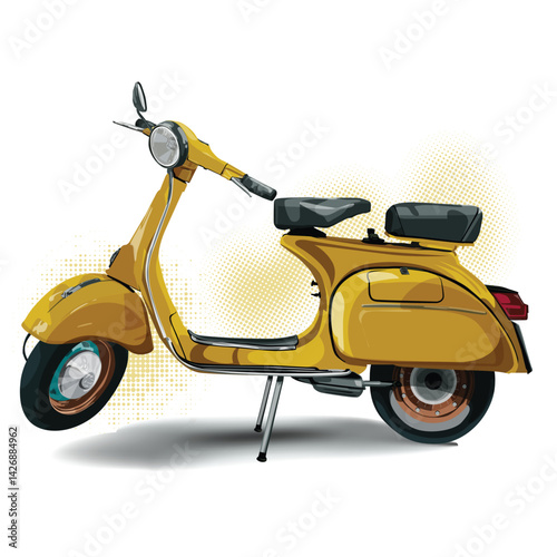 Authentic motorcycle illustration design vector graphic