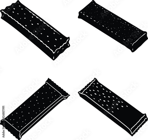 Granola Bar silhouette vector
