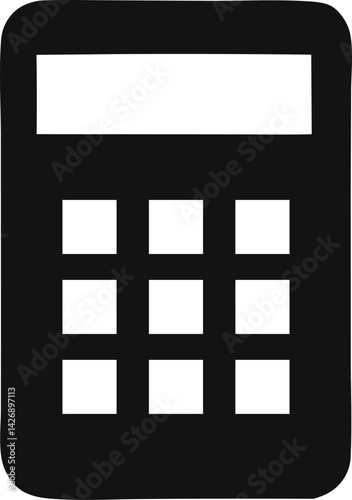 black and white calculator