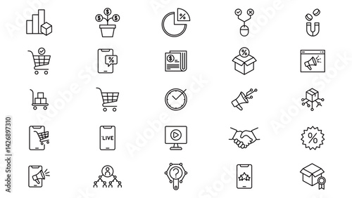 marketing sign vector collection design