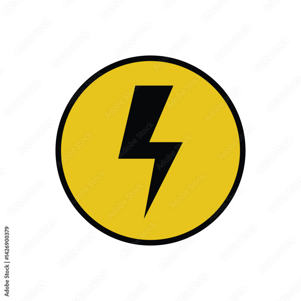 lightning icon sign symbol logo lightning icon sign symbol logo